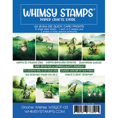 Whimsy Stamps Quick Card Fronts - Gnome Wishes